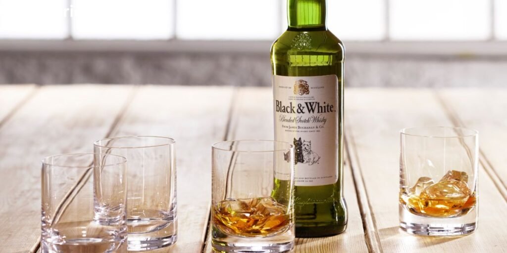 Black and White Whisky Price in India